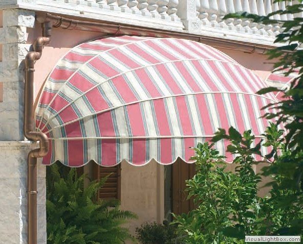 tenda a cappottina bicolore