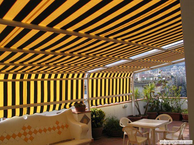 veranda con tenda
