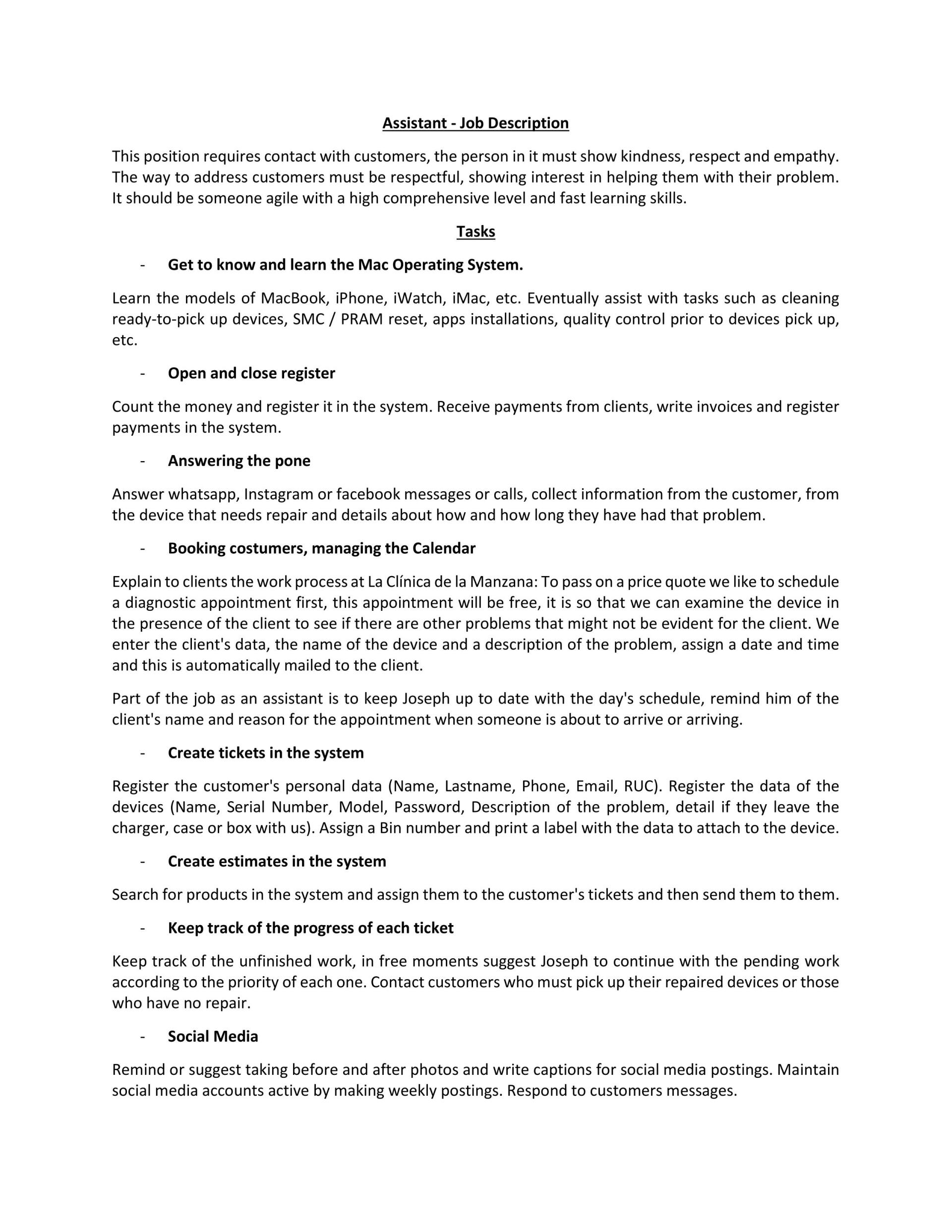 A white sheet of paper with a lot of text on it.