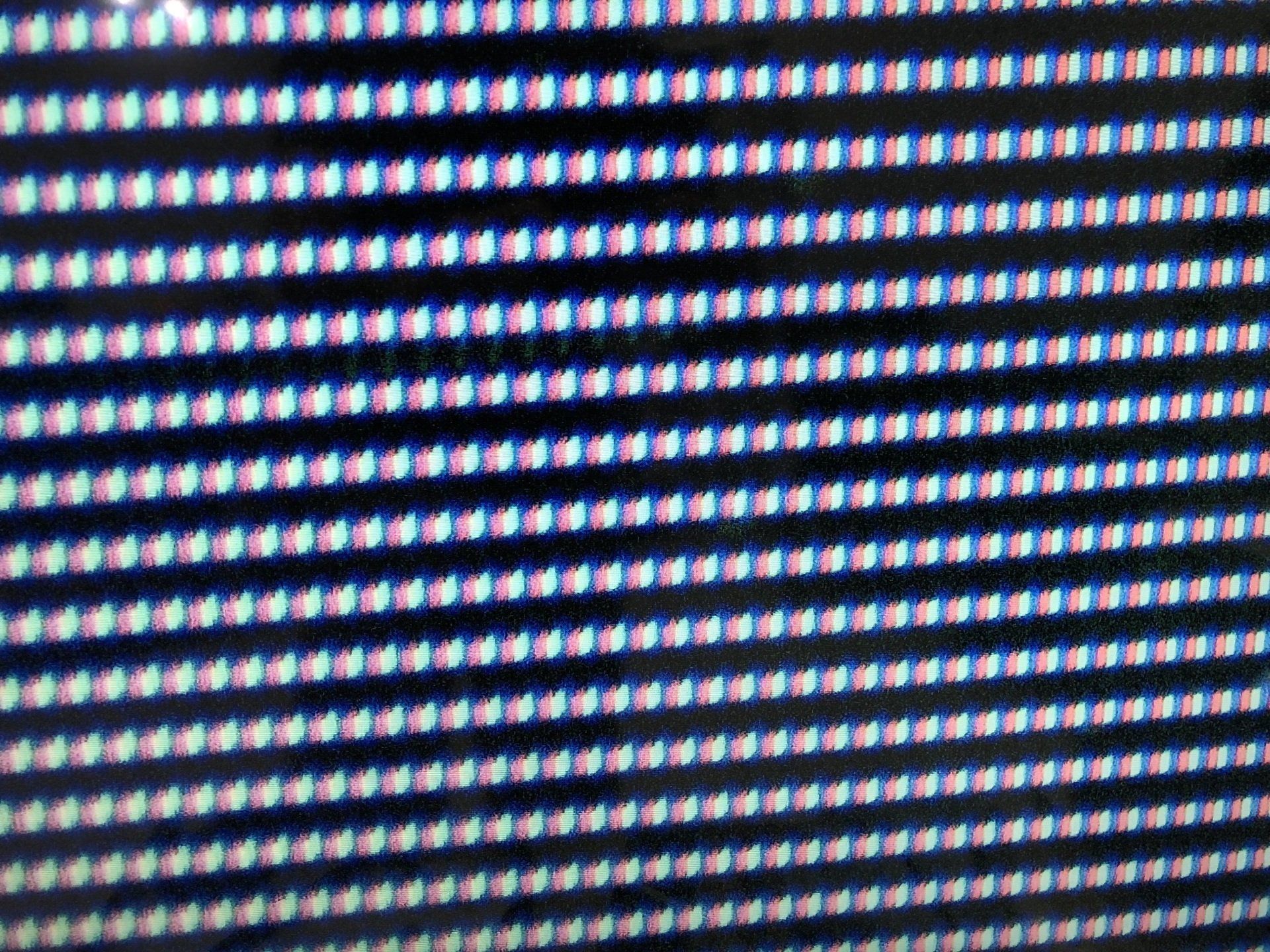 A close up of pixels on a screen. Every other row is missing.