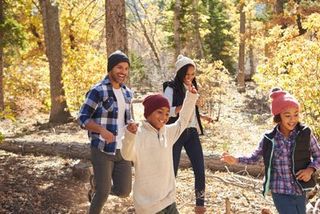 Family on a hike