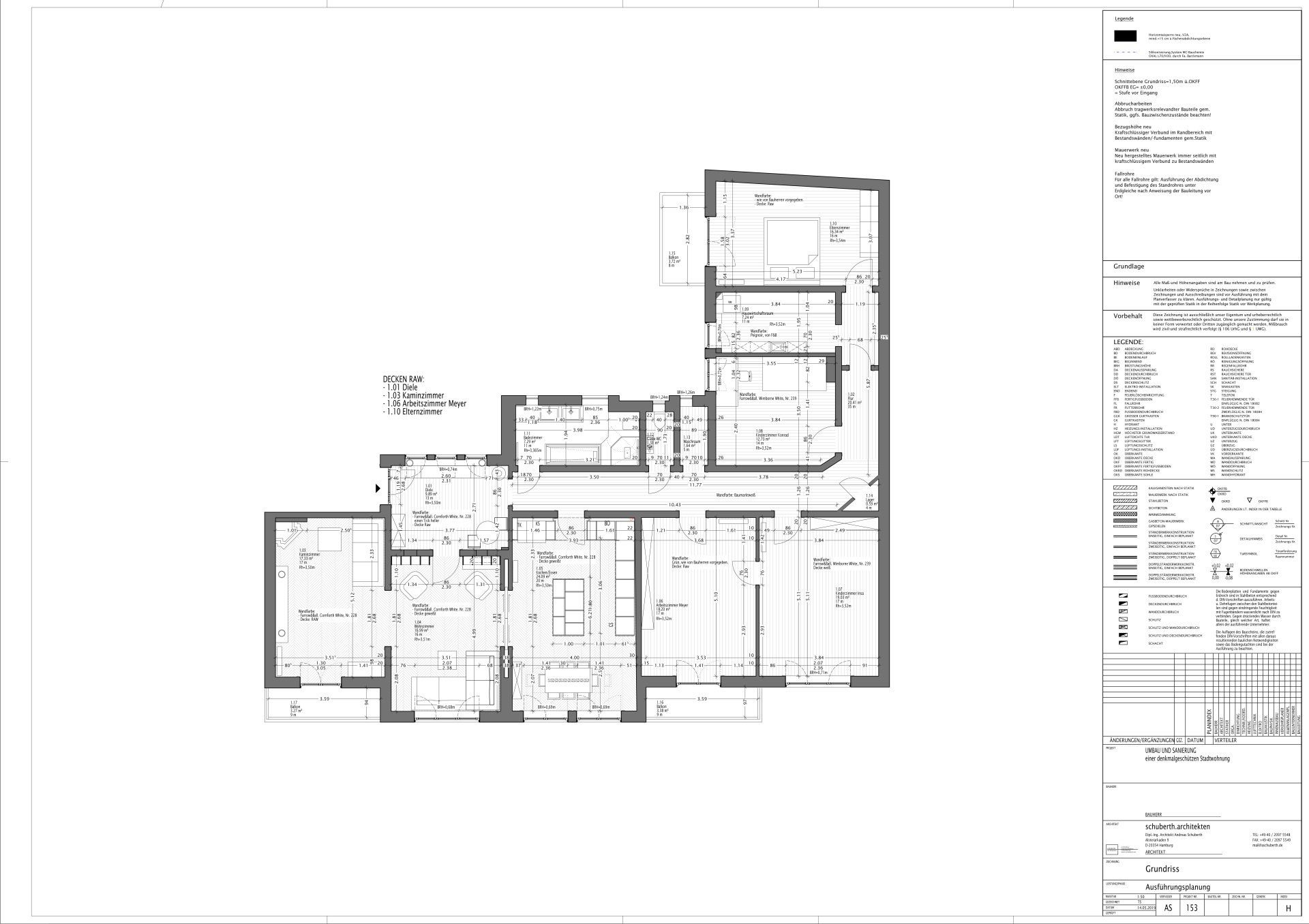 Ein schwarz-weißer Grundriss eines Hauses.