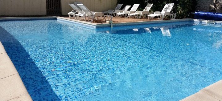 surface of a swimming pool