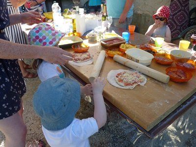 pizza making