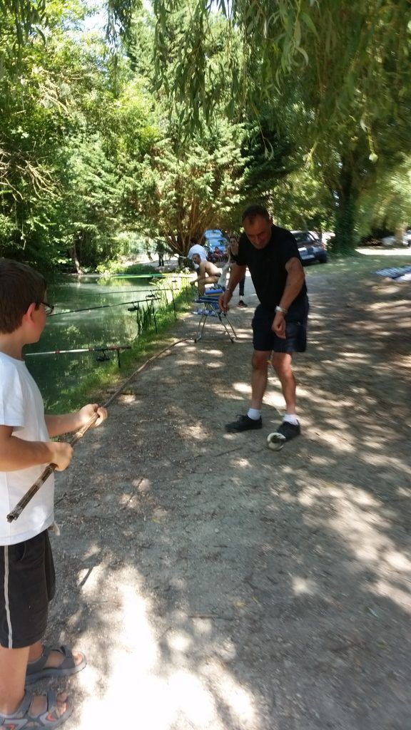 fishing with kids Migré