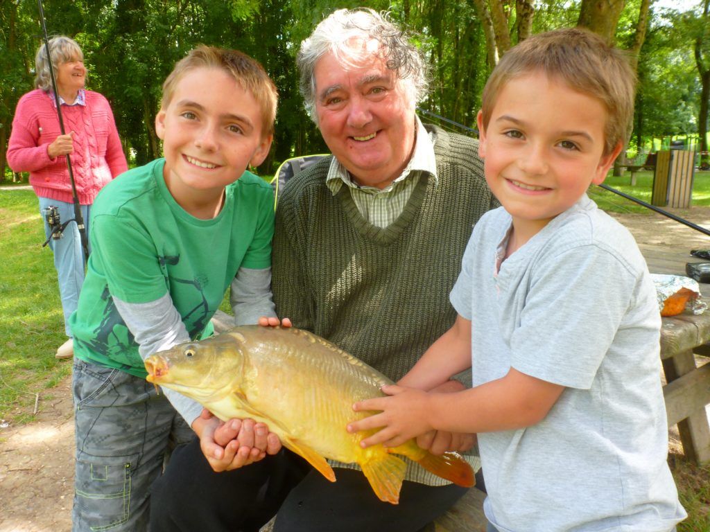 carp fishing with kids