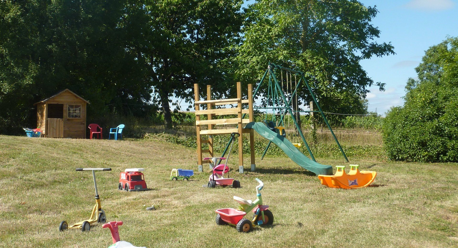 play equipment in play garden