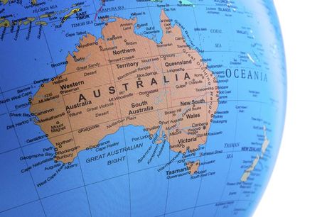 Australia globe