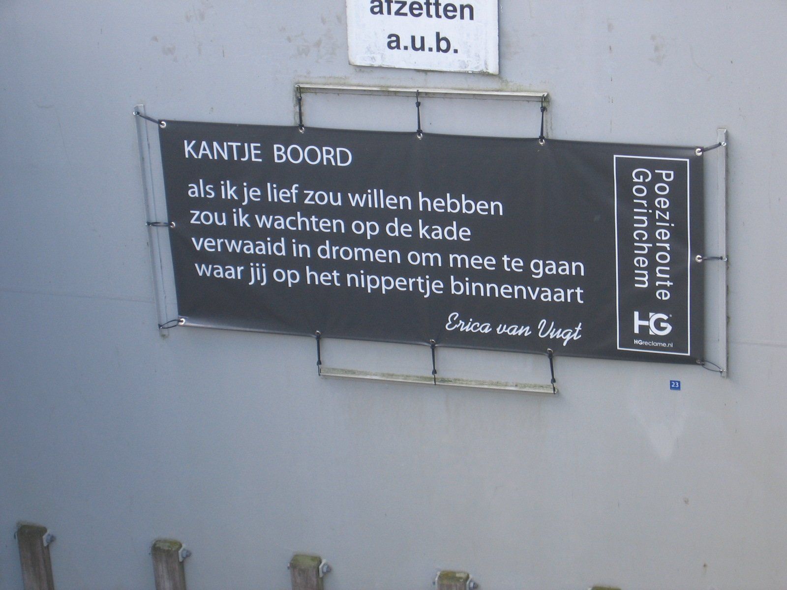 Kantje Boord Gorinchem gedicht Erica van Vugt