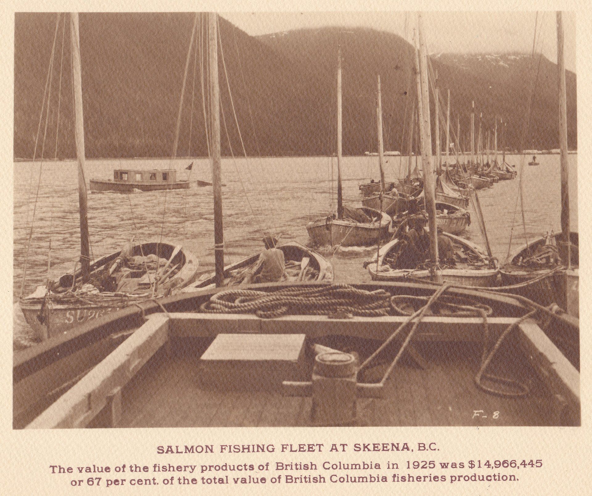 SALMON FISHING FLEET AT SKEENA, B.C.