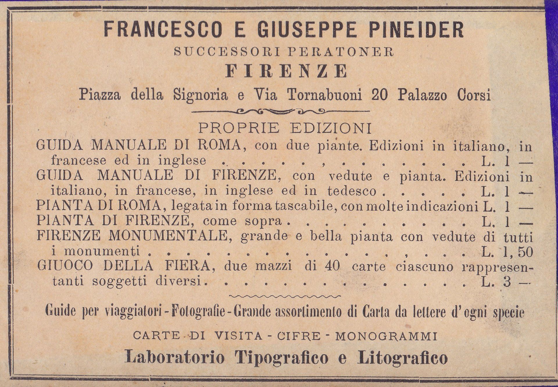 FRANCESCO E GIUSEPPE PINEIDER