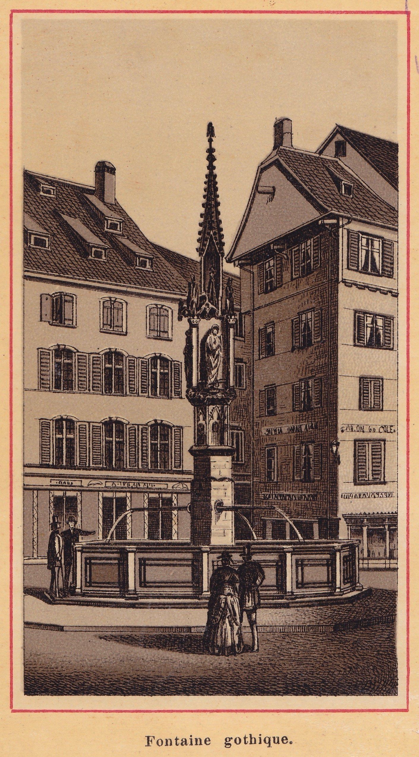 Fontaine gothique.