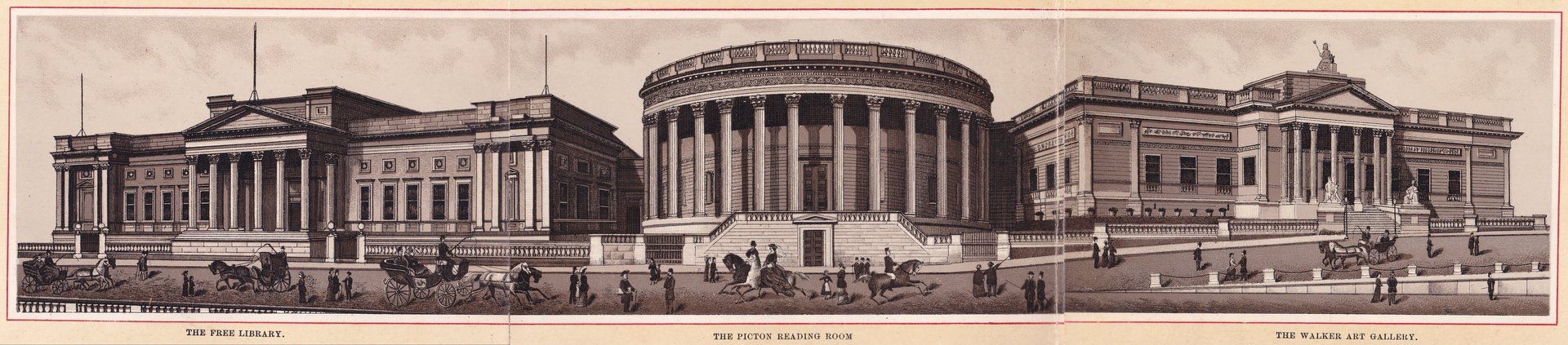 THE FREE LIBRARY. THE PICTON READING ROOM THE WALKER ART GALLERY.