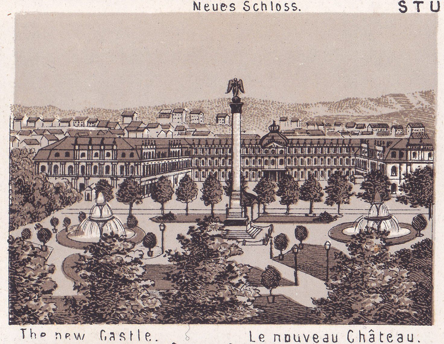 Neues Schloss. The new Castle. Le nouveau Château.