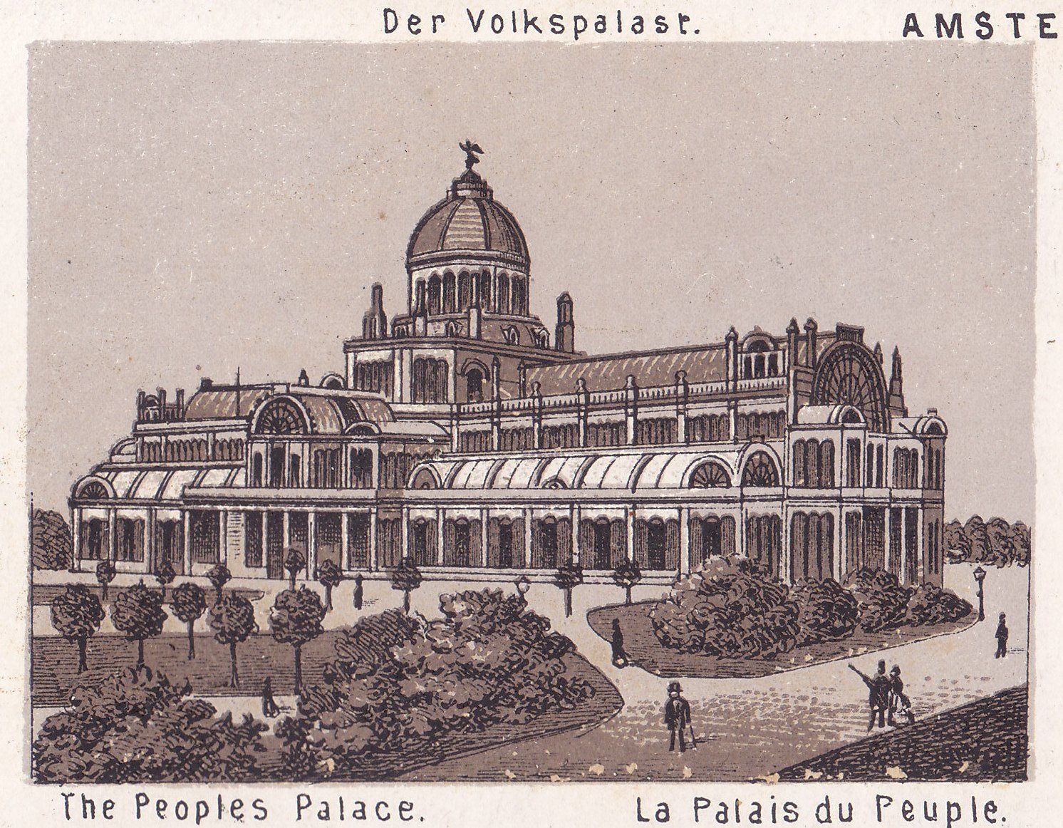 Der Volkspalast. The Peoples Palace. La Palais du Peuple.