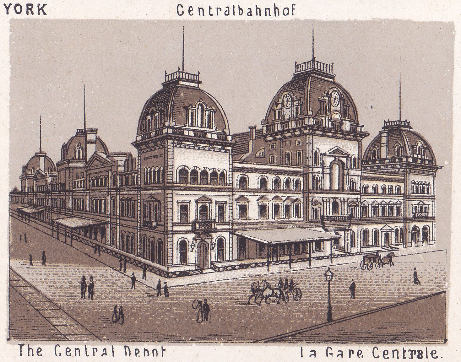 Centralbahnhof The Central Depot. la Gare Centrale.
