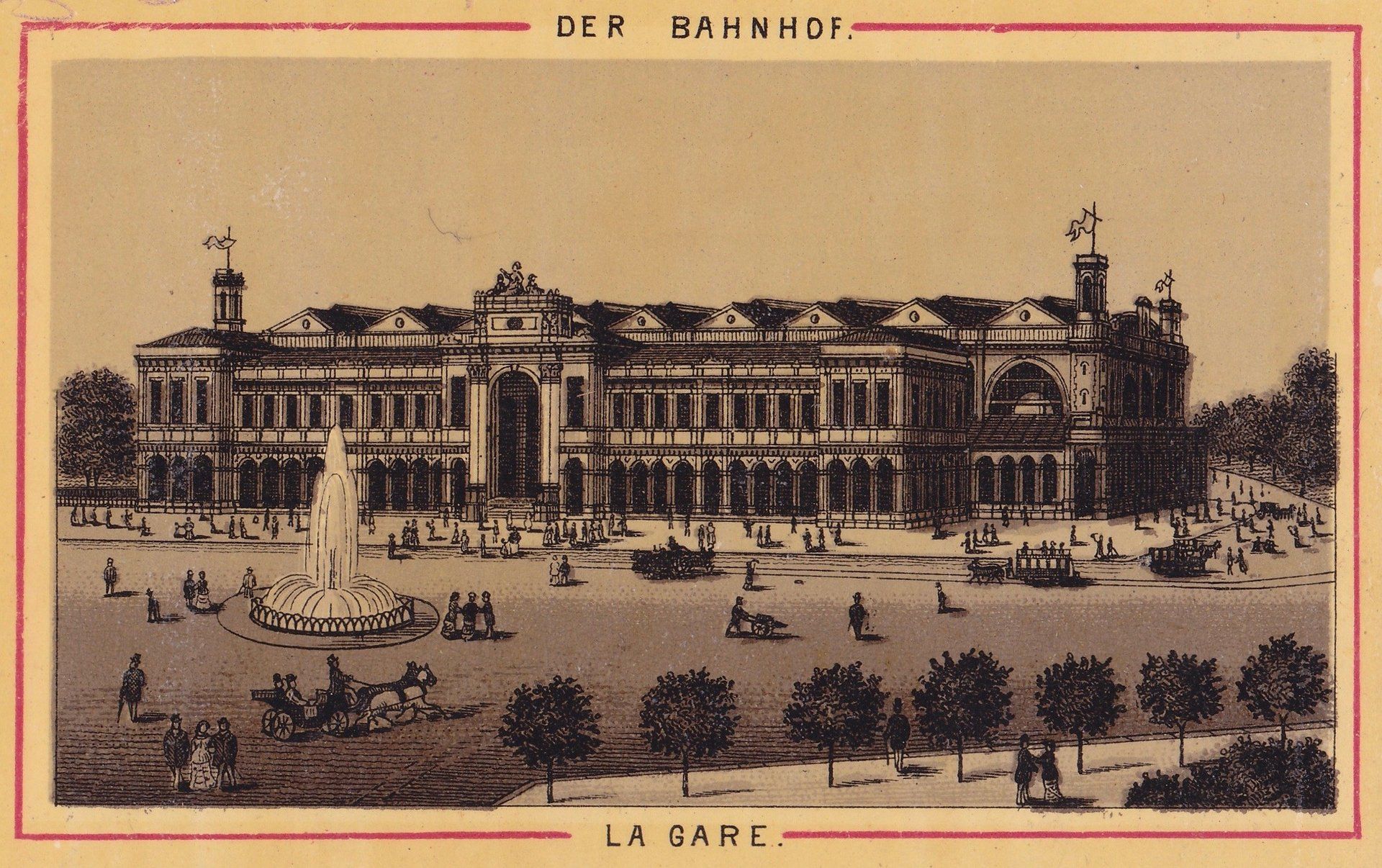 DER BAHNHOF. LA GARE.