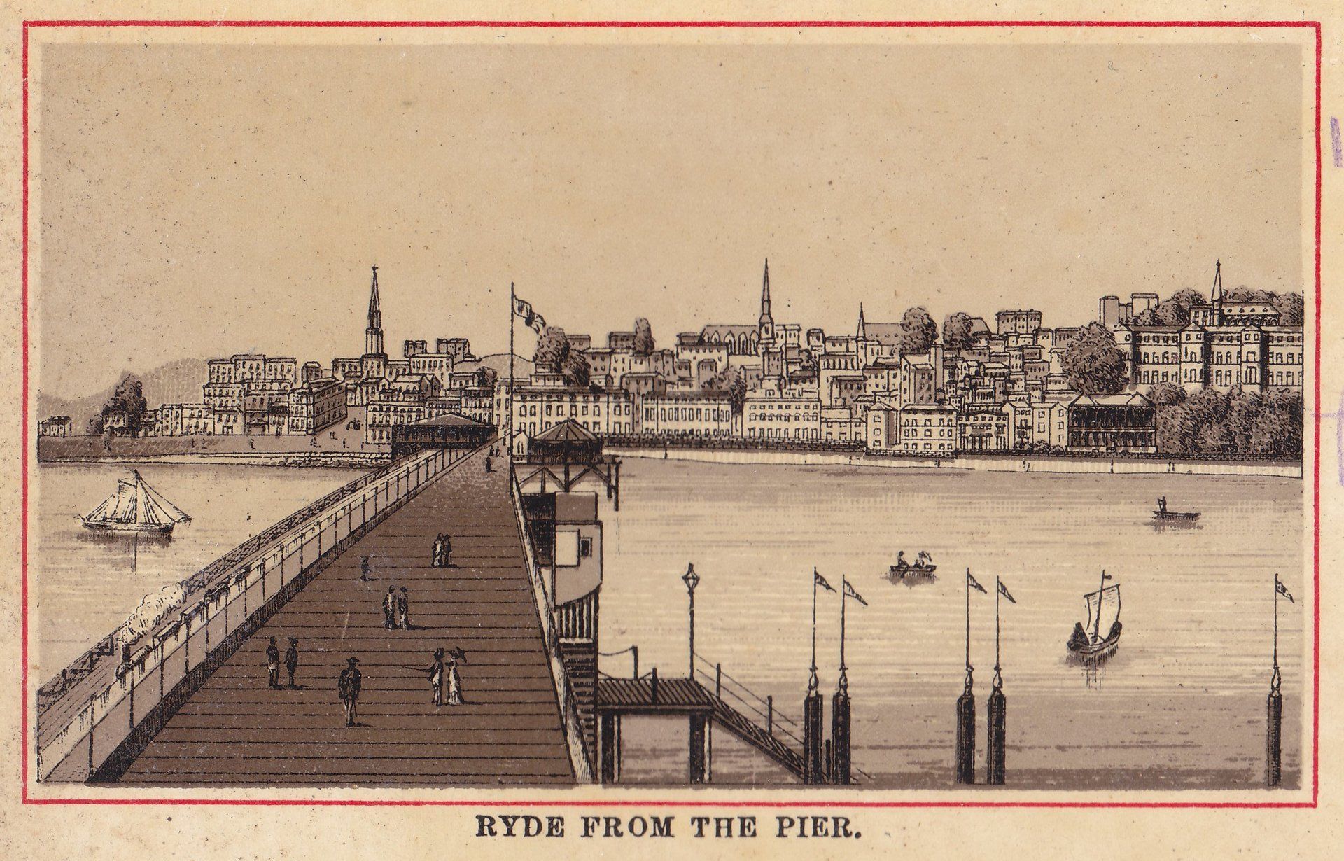 RYDE FROM THE PIER.