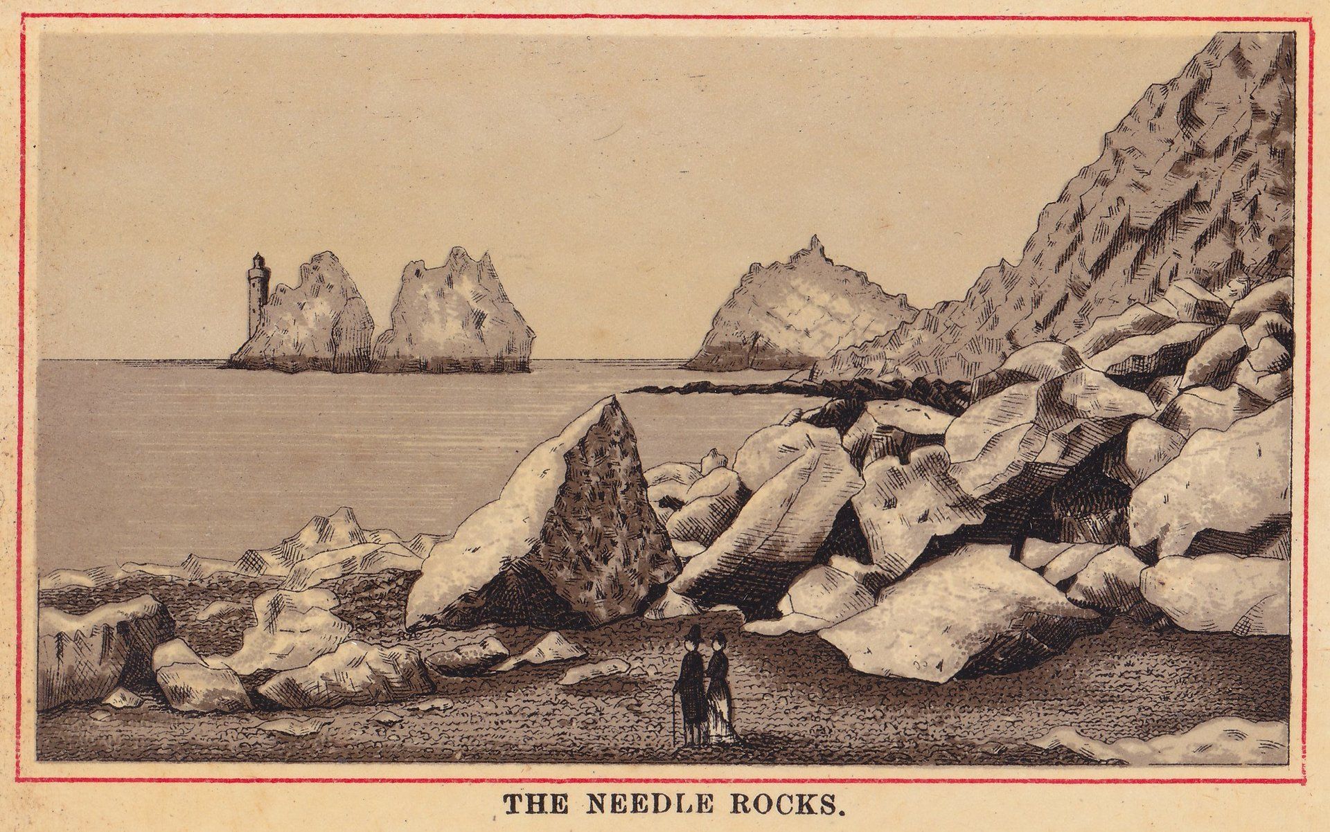 THE NEEDLE ROCKS.