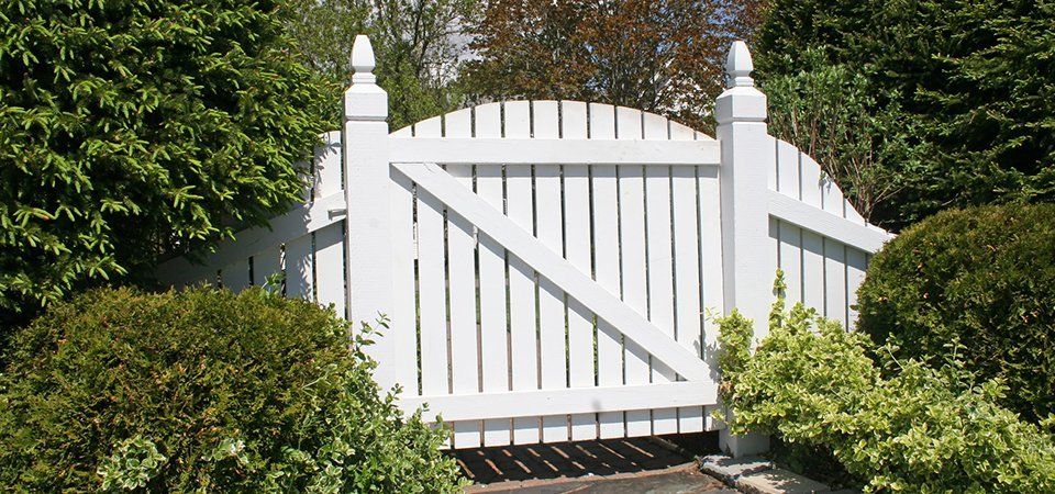 Wood gate installation