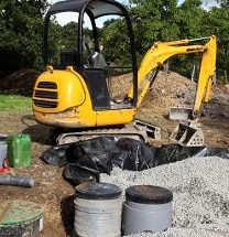 Excavator - Water Line Installations Excavator - Water Line Installations