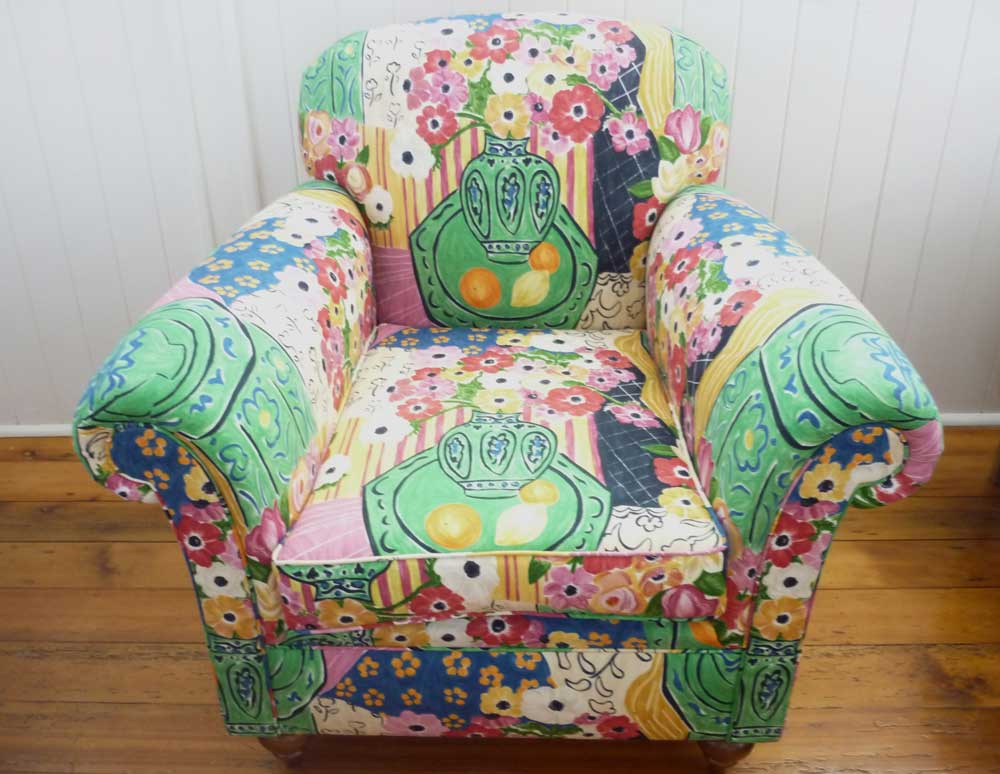 upholstered armchair