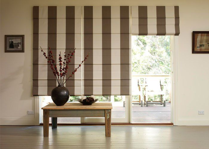 striped window shades