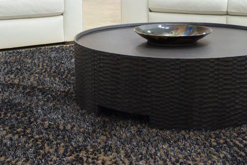 grey rug in contemporary room