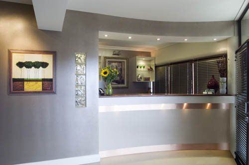 receptionist desk