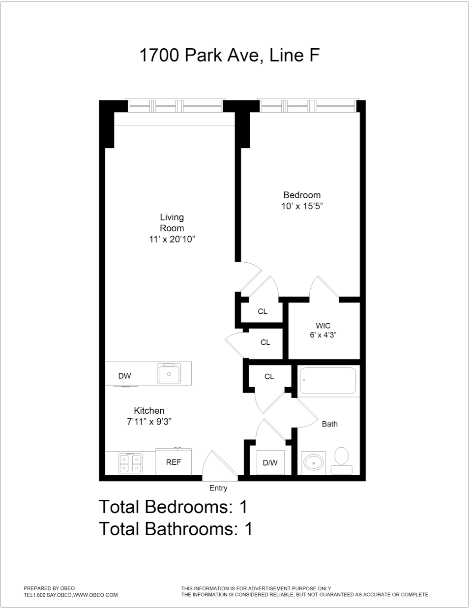 Line F Floor Plan