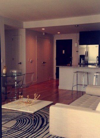 View of Living Room and Kitchen