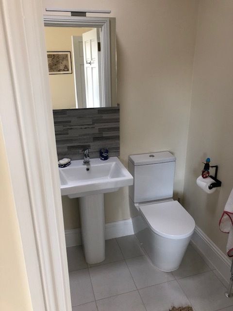 Toilet and sink