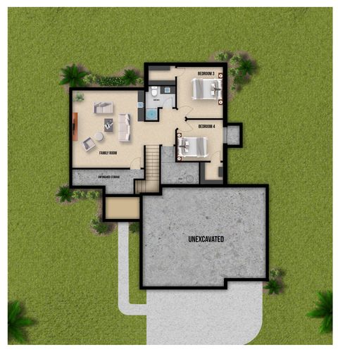 Basement The Houston Floor Plan - Basement