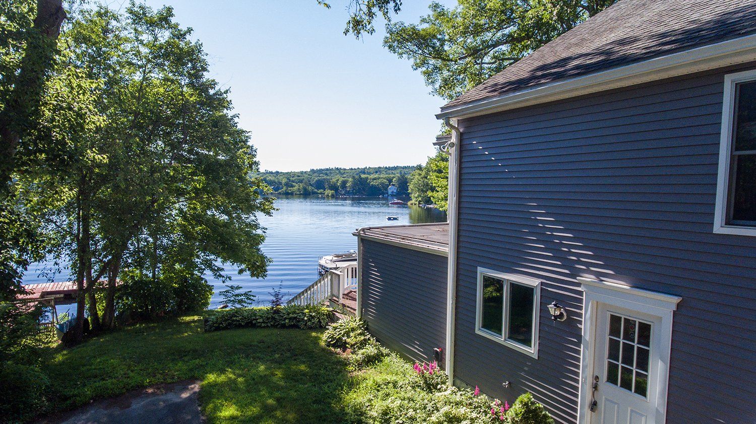 lake house view