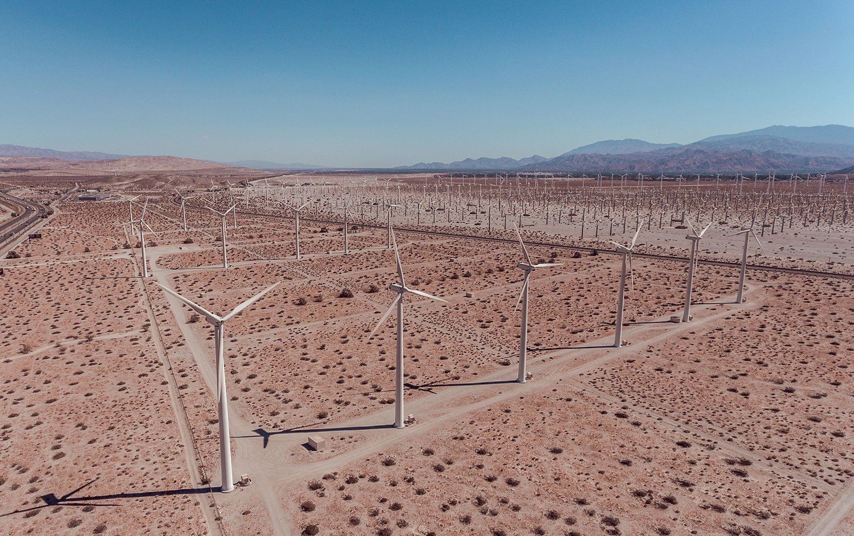 drone windmill view