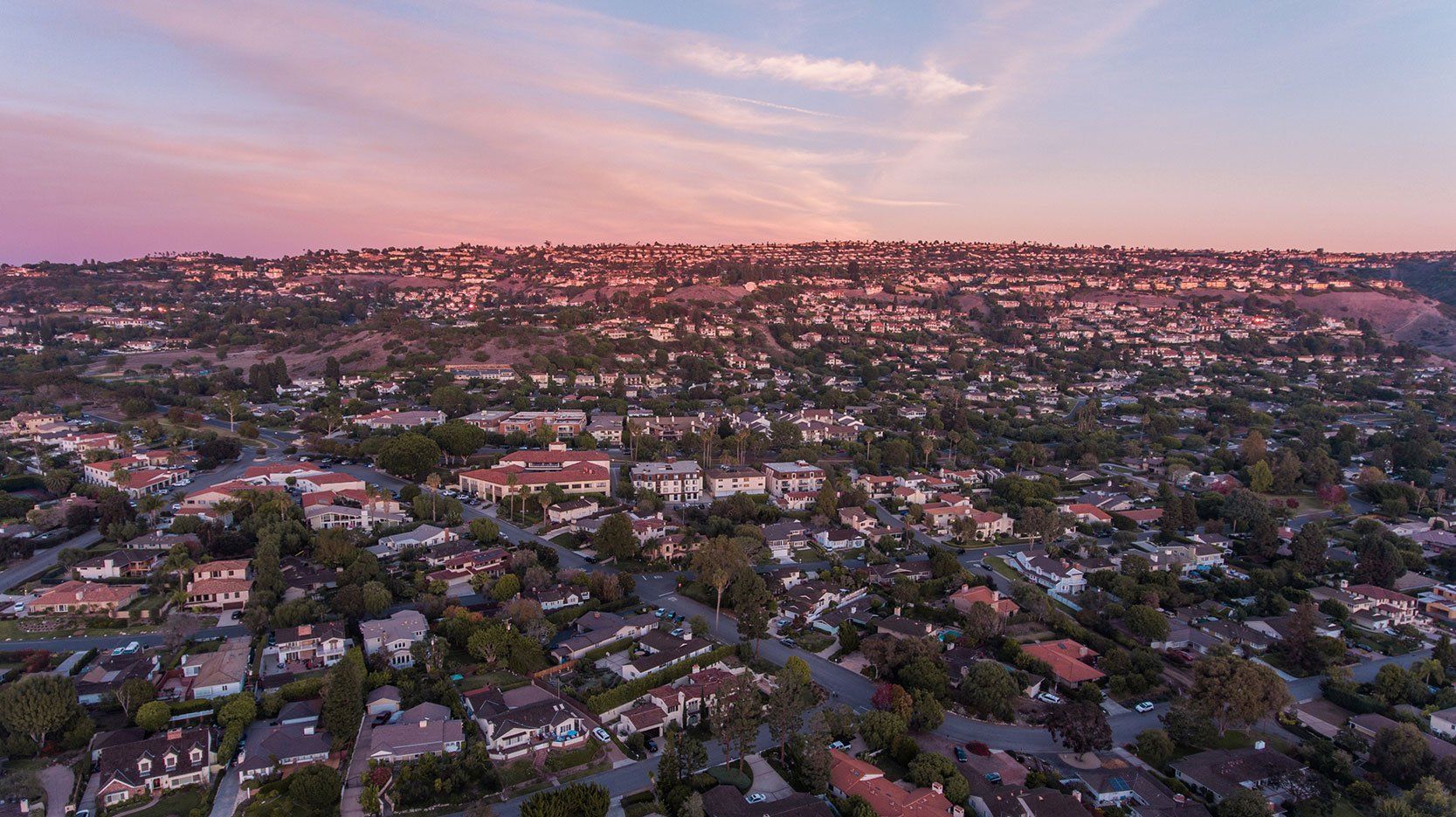 Redondo Beach aerial residential homes
