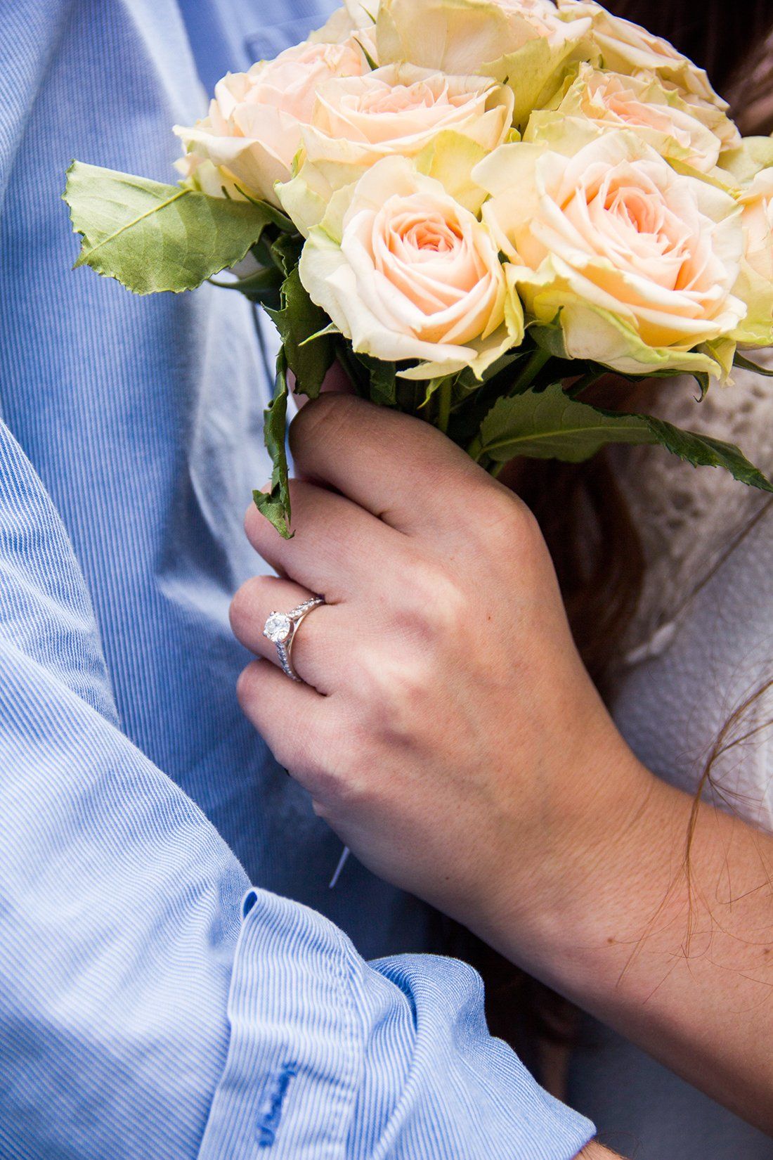 wedding ring and flowers