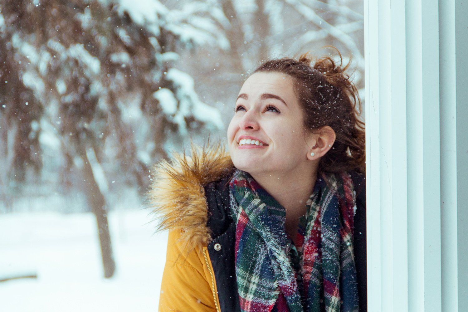 Becca and snow
