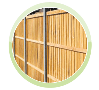 wooden fencing