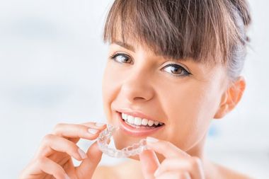 Orthodontist — Wearing Orthodontic Silicone Trainer in Saint Peters, MO