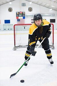 Ice hockey player - One of our ice skating classes near Riverside, CA Ice hockey player - One of our ice skating classes near Riverside, CA
