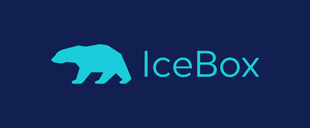 The logo for icebox shows a polar bear on a blue background.
