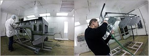 We offer custom painting services for large format items as well as precision painting for small parts.