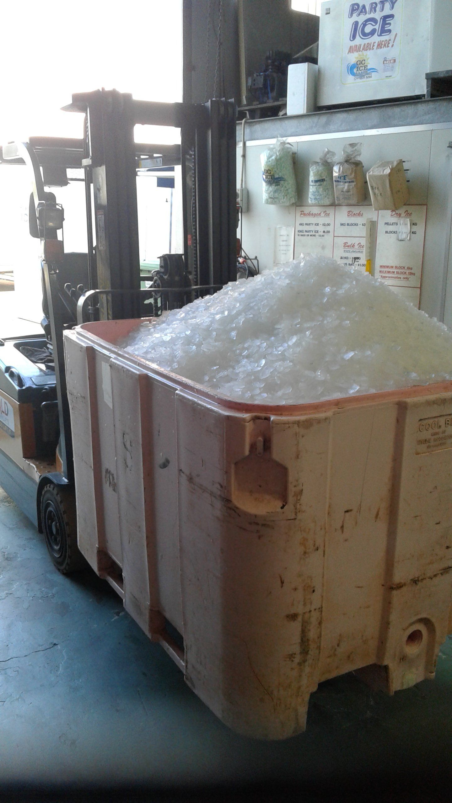ice in a box