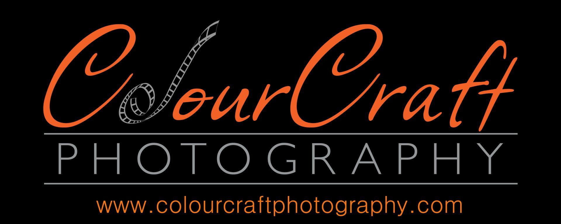 Logo for ColourCraft Photography. Text in orange script reads 