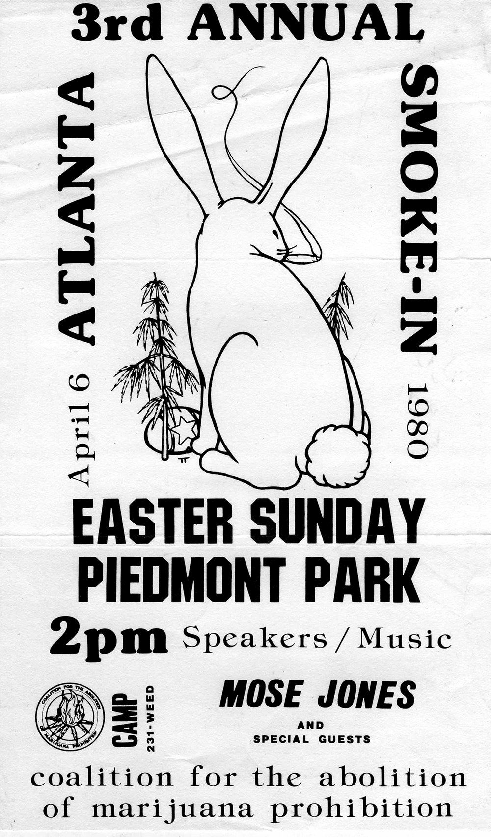 Handout for Atlanta 3rd Annual Smoke-In 1980