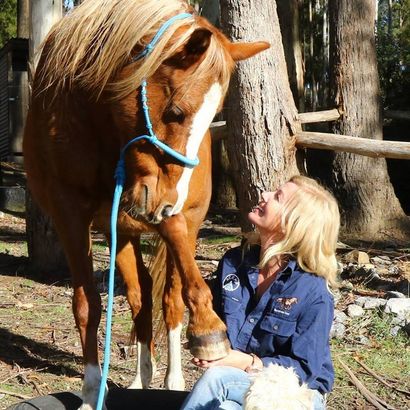lady with horse