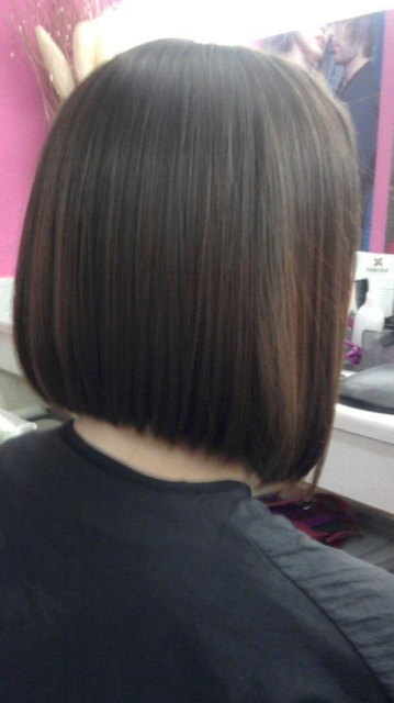 black haircut