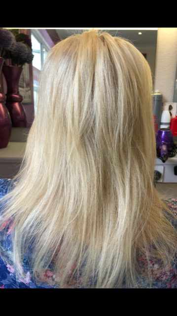 woman long haircut