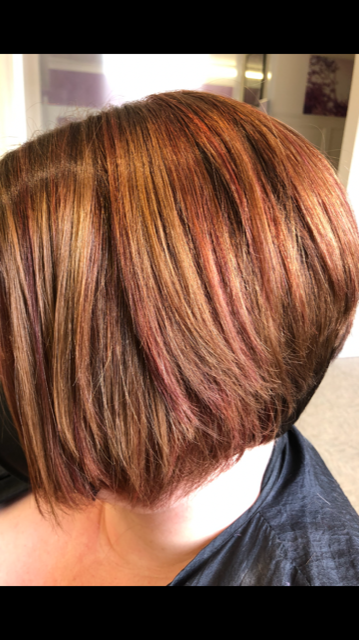 short colored hair